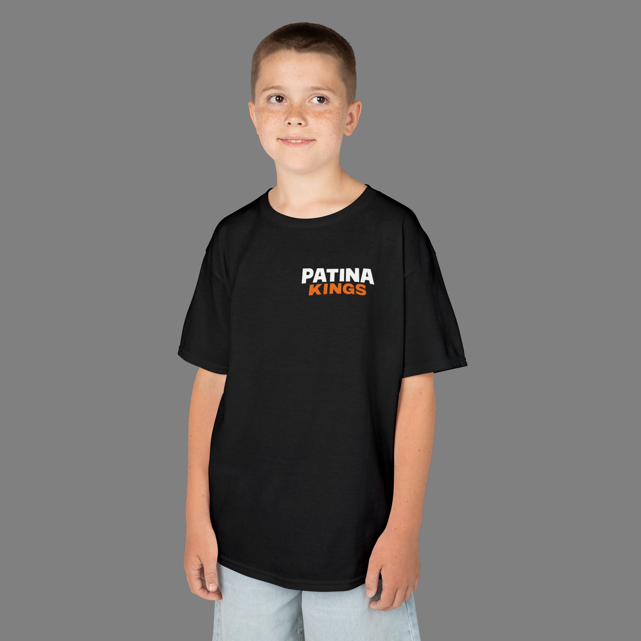 Kids patina kings heavy cotton tee